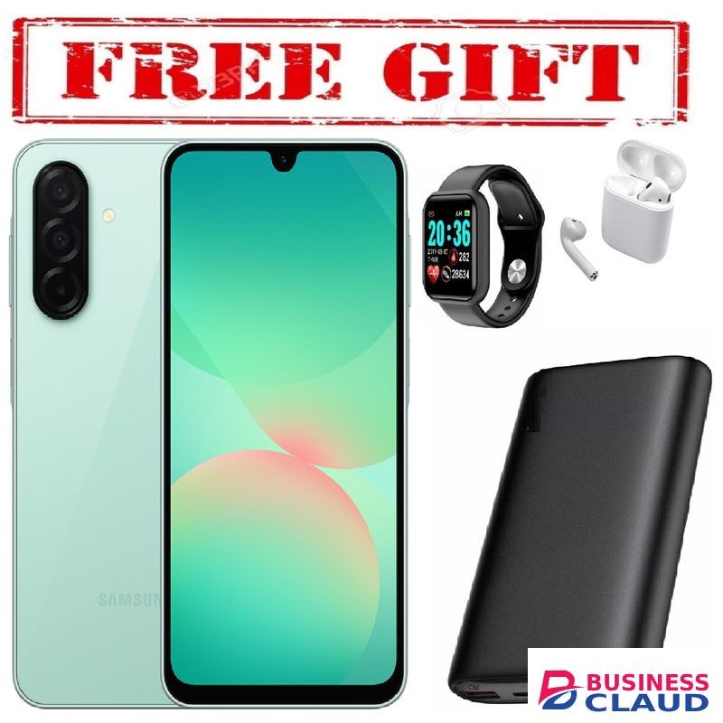 Samsung Galaxy A26 5G, 6.7'' 6GB RAM + 128GB ROM, 50MP, Dual Sim COMES WITH FREE GIFTS ( AIRPODS + SMART WATCH +POWERBANK ) FOR YOU