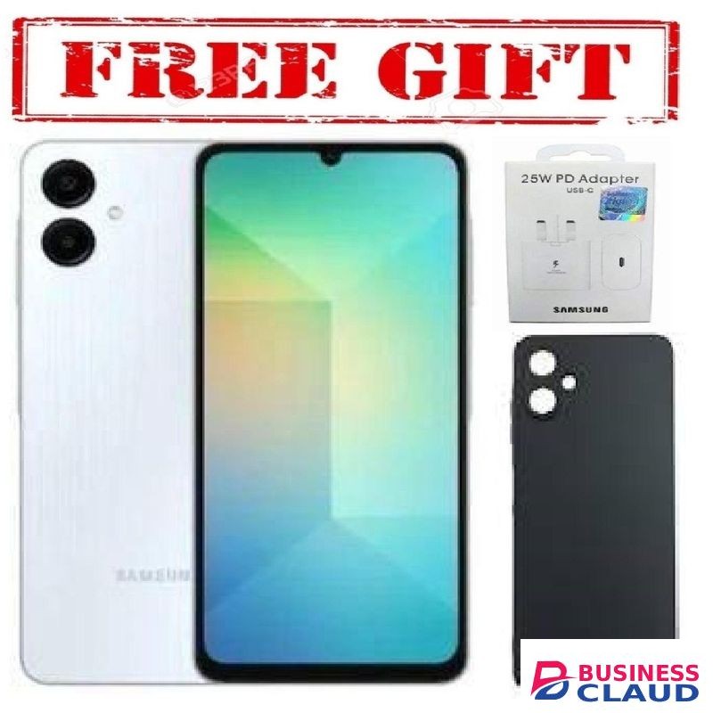 Samsung Galaxy A06, 6.7'' Display, 4GB RAM + 64GB ROM (Dual Sim) 50MP Camera, 5000mAh COMES WITH FREE GIFTS (C TO C HEADER + SILICONE COVER ) FOR YOU