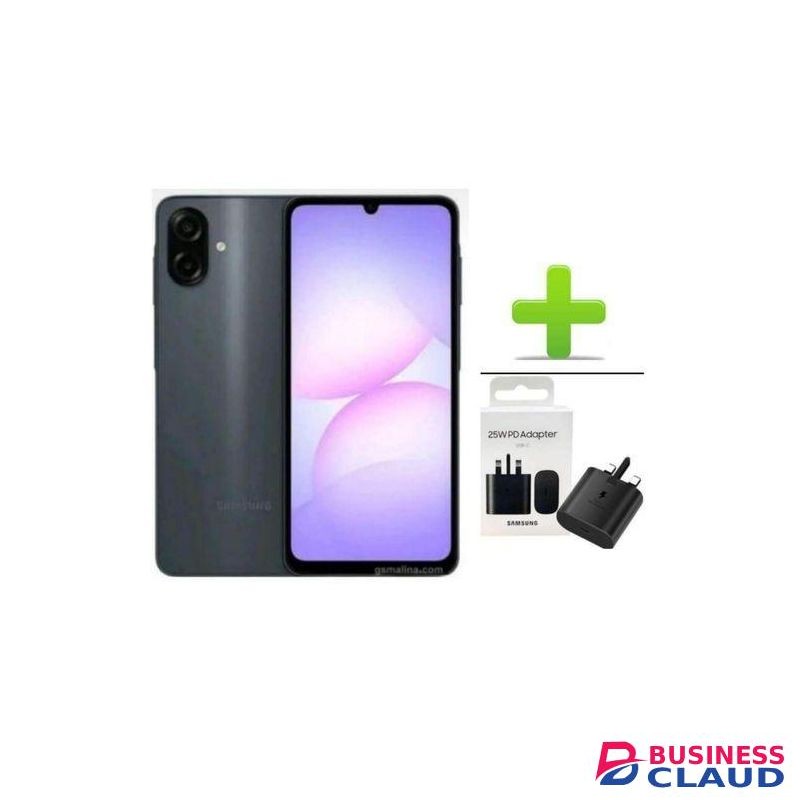 Samsung Galaxy A07, 6.7", 4GB RAM + 128GB RM (Dual SIM), 5000mAh, (2YRs WRTY)+ADAPTER