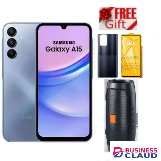 Samsung Galaxy A15, 6.5'' Display, 6GB RAM + 128GB ROM (Dual Sim) 50MP, 5000mAh+COVER SPEAKER