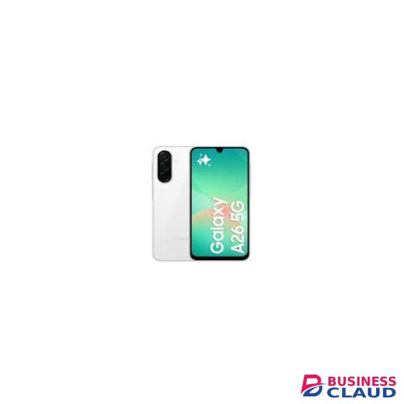 Samsung Galaxy A26 5G, 6.7'' 8GB RAM + 128GB ROM, 50MP, Dual Sim -White+Adapter+Cover
