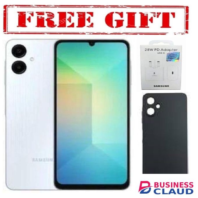 Samsung Galaxy A06, 6.7'' Display, 4GB RAM + 128GB ROM (Dual Sim) 50MP Camera, 5000mAh COMES WITH FREE GIFTS (C TO C HEADER + SILICONE COVER ) FOR YOU