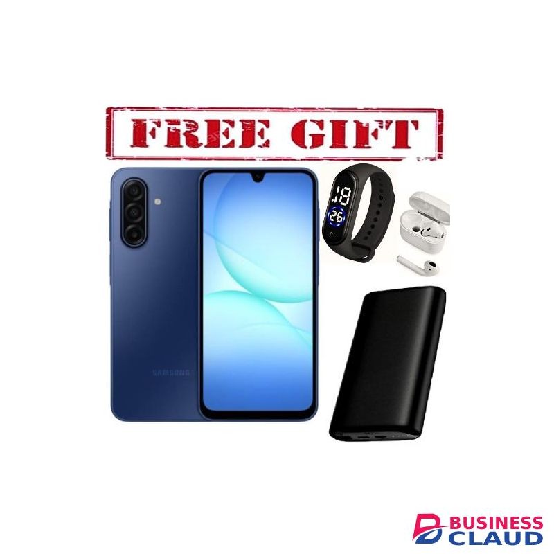 Samsung GALAXY A17, 6.7'' HD+, 4GB RAM + 128GB ROM, DUAL SIM, 50MP, 5000mAh COMES WITH FREE GIFTS ( AIRPODS + STRAP WATCH +POWERBANK ) FOR YOU