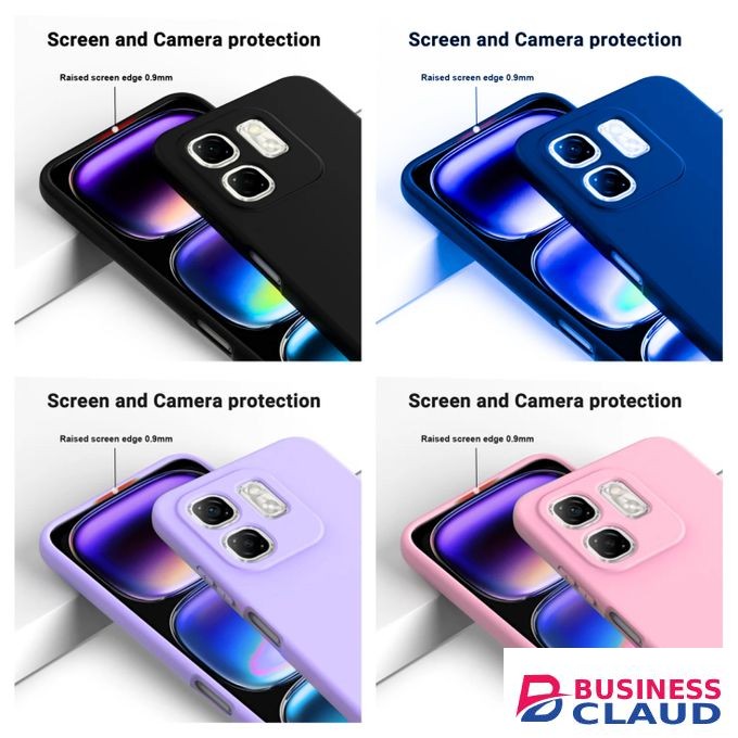 Infinix Hot 50i / Smart 9 Original Liquid Silicone Phone Case/Cover available in Black, Blue, Light Purple ( Lilac) & Pink