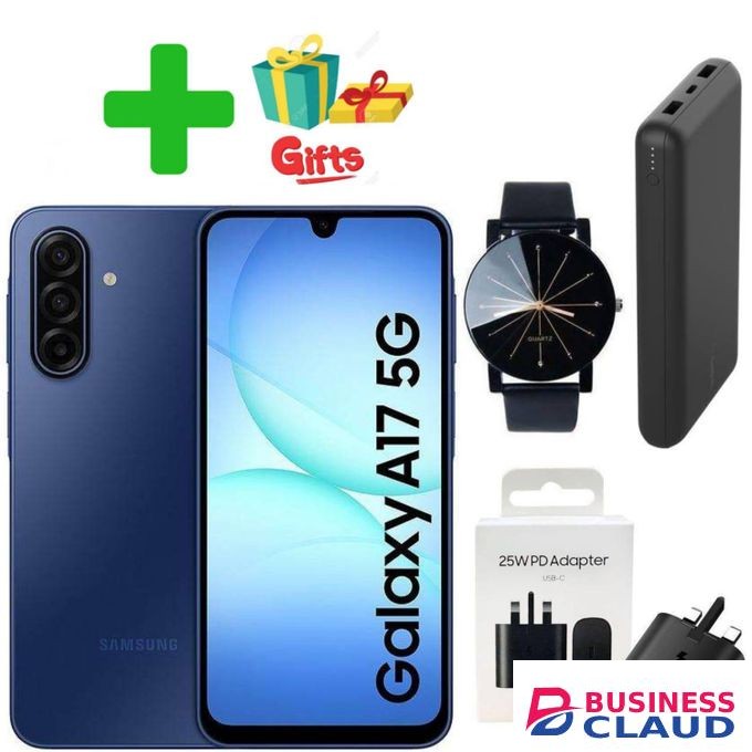 Samsung Galaxy A17 5G, 6.7”50.0 MP,4GB RAM+128GB ROM"Battery Capacity (mAh, Typical) 5000+AMAIZING GIVE AWAYS/24MONTHS WARRANTY