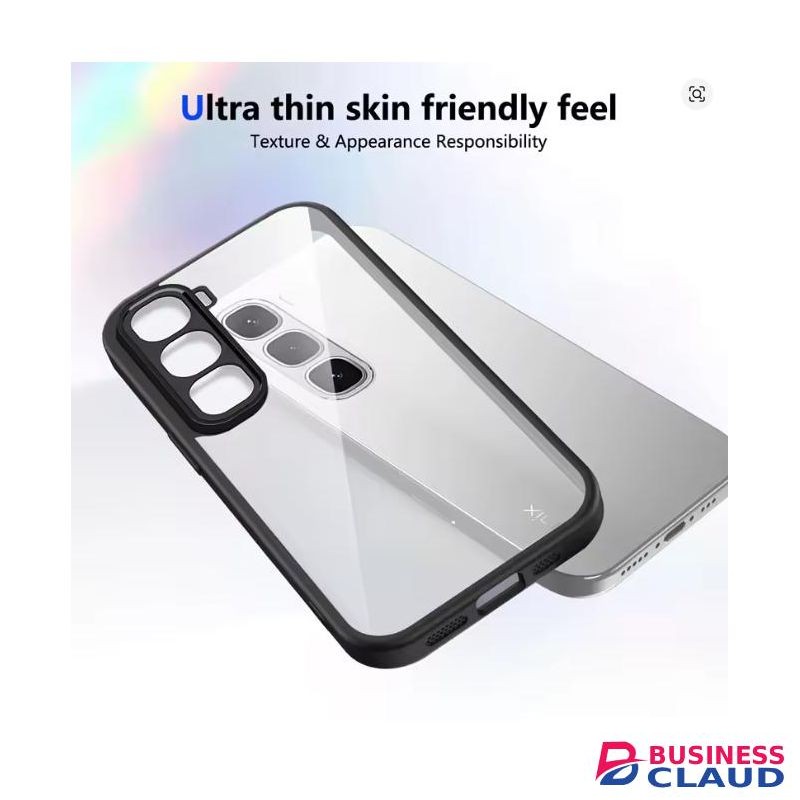 Infinix Hot 60 Pro Plus (+) Transparent, Clear And Colorless Edges Unique And Stylish Heavy Duty Protection Comfortable Grip Phone Case/ Cover