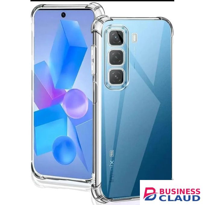 Infinix Hot 50 Pro+ Plus Soft Clear Transparent Phone Case - Crystal Thin Flexible Protective Cover