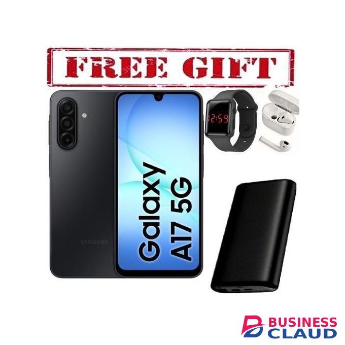 Samsung GALAXY A17 5G, 6.7'' HD+, 8GB RAM + 256 GB ROM, DUAL SIM, 50MP, 5000mAh COMES WITH FREE POWERBANK + AIRPODS + LED