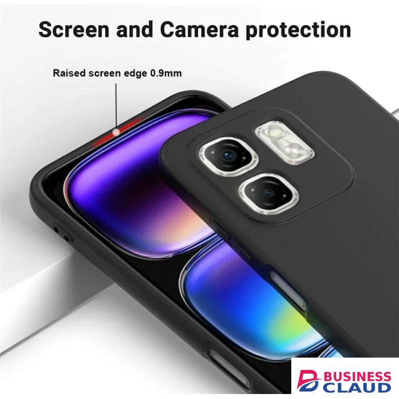 Infinix Hot 50i / Smart 9 / Smart 9 HD Black Soft Silicone Phone Case - Flexible Protective Cover with Matte Finish