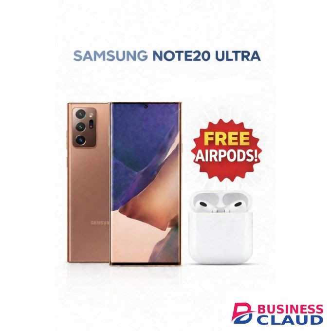 Samsung Galaxy Note 20 Ultra/ 5G/ 12GB RAM +128GB ROM/ Duos(One Physical Sim Plus E Sim)/ 4500 mAh/ - Metallic Bronze