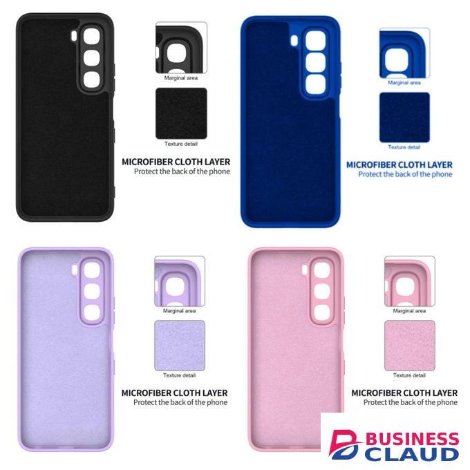 Infinix Hot 60 Pro+ Plus Original Liquid Silicone Phone Case - Multi-Color Protective Cover with Enhanced Drop Protection