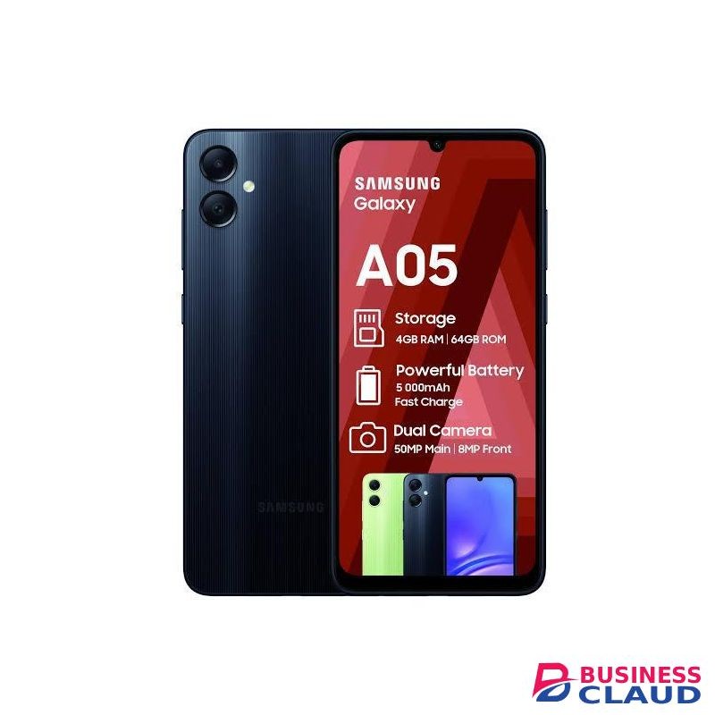 Samsung Galaxy A05 Dual SIM, 64GB ROM, 4GB RAM, 5000mAh Battery, 50MP Dual Camera, 4G,