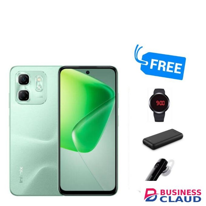 Infinix HOT 50i,128GB ROM+UPTO 12GB RAM,WATCH,POWERBANK & BLUETOOTH,SAGE,,