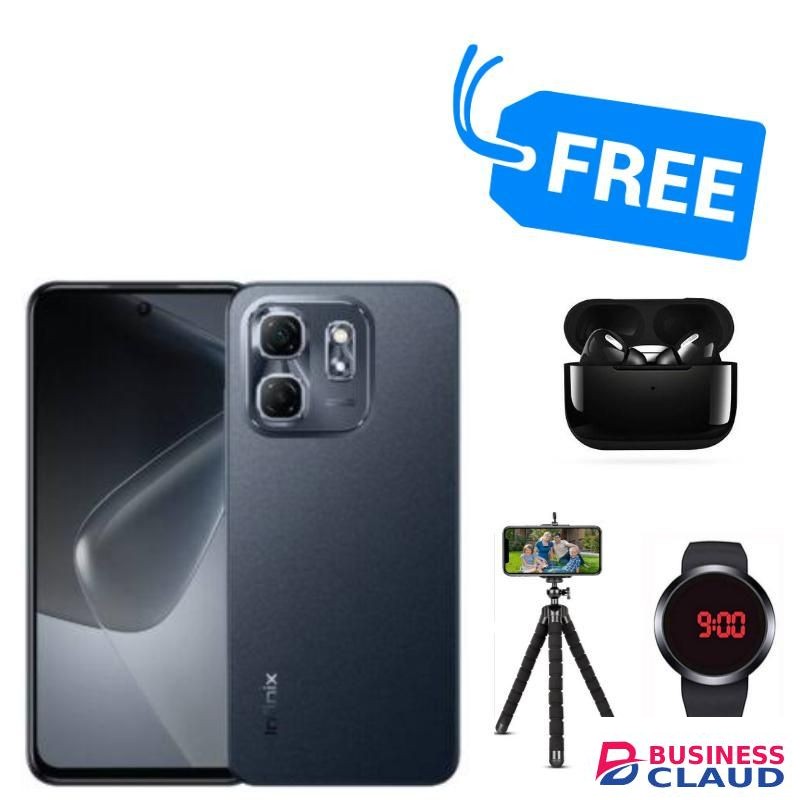 Infinix Hot 50i,128GB ROM & 6GB RAM Upto 12GB RAM,Freebies,Black