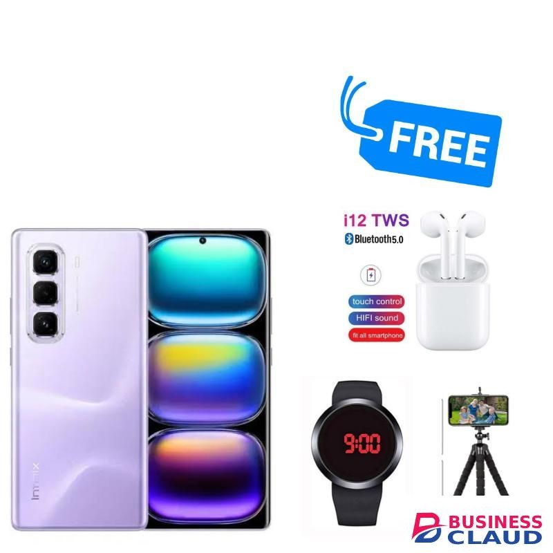 Infinix HOT 50 PRO+,AMOLED DISPLAY,6.78" INCHES,(8GB RAM UPTO 16GB RAM & 256GB ROM,TRIPODS,WATCH & BUDS