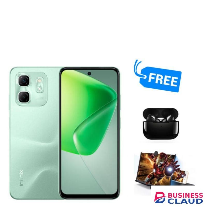 Infinix HOT 50i,LCD SCREEN,128GB ROM +6GB RAM UPTO 12GB RAM,,BUDS & MAGNIFIER,SAGE,