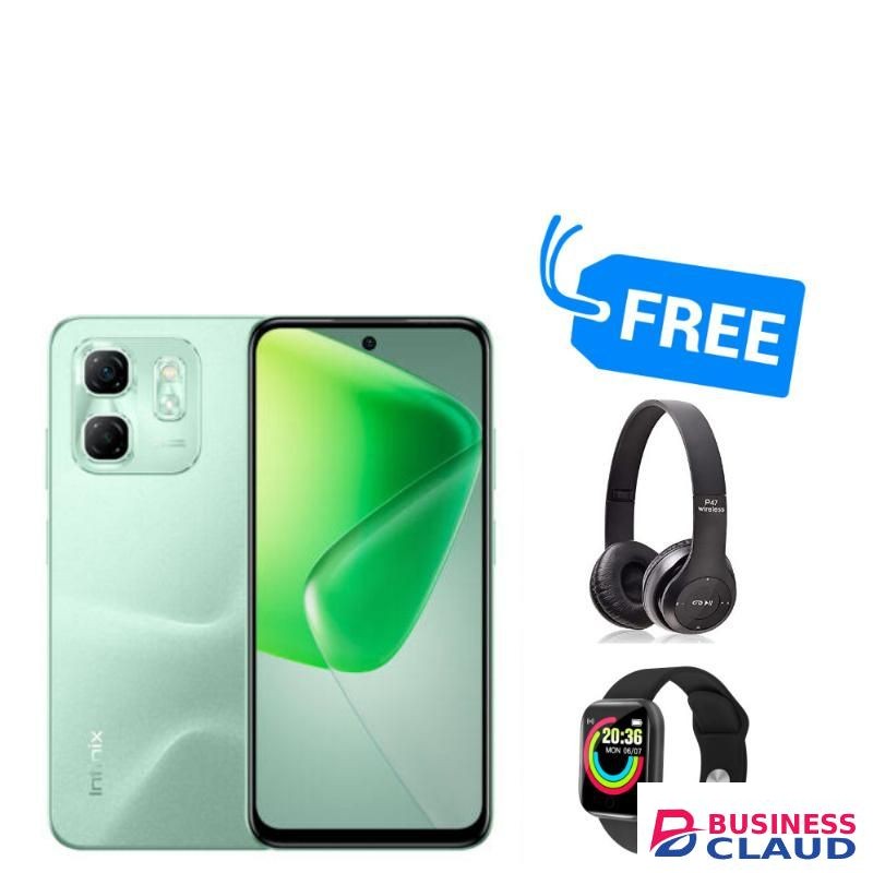Infinix HOT 50i,,UPTO 12GB RAM & 128GB ROM,5000MAH,DUAL SIM,HEADPHONES & SMART WATCH,SPLY"