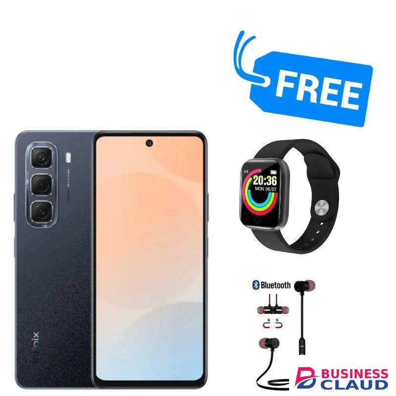 Infinix HOT 50 PRO+,AMOLED DISPLAY 6.78" INCHES,(8GB RAM+8GB RAM) & 256GB ROM,FREE WATCH & SPORT
