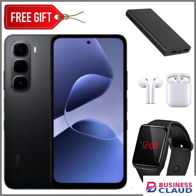 Infinix Hot 60i 4G"6.7-inch, 8GB RAM+256GB ROM' Battery: 5160mAh+Powerbank+LEDwatch+Earpods
