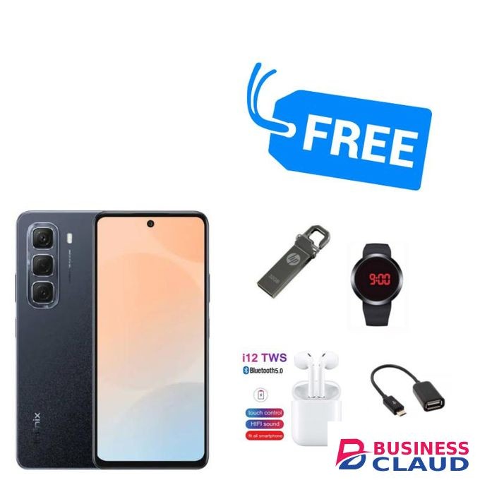 Infinix HOT 50 PRO+,AMOLED SCREEN,6.78" INCHES,UPTO 16GB RAM & 256GB ROM,5000MAH,33W,50MP, & CLASSY FREEBIES