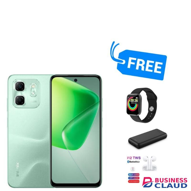 Infinix HOT 50i,(6GB RAM +6GB RAM) & 128GB ROM,5000MAH,DUAL SIM,48MP, & FREEBIES,SPLY"