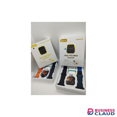 W26 Pro Max Smart Watch Series 8 with Free Airpods – Designed for Connectivity and Fitness Performance