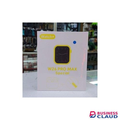 Smart W26 Pro Max Series 8 44MM Smart Watch and Free Airpods – Stay Connected in Style