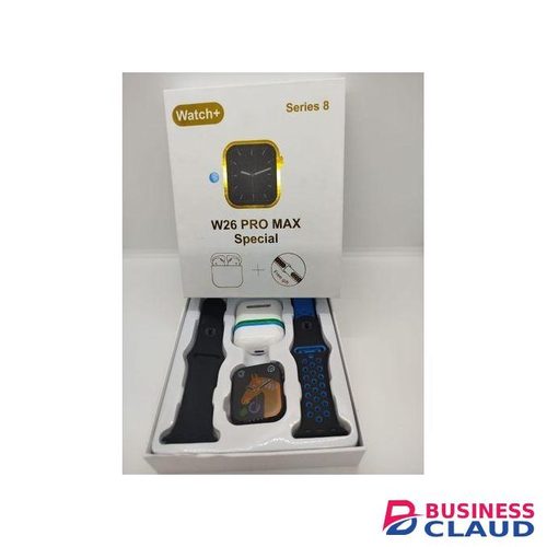 W26 Pro Max Smart Watch with Bluetooth Connectivity and Free Airpods – Perfect for Fitness and Daily Use