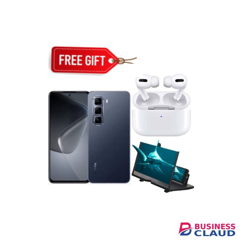 Infinix Hot 50 Pro Plus' 6.78 inches"(8+8)16GB RAM+256GB ROM' 5,000 mAh" Dual SIM-Black+ Magnifier & Earpods