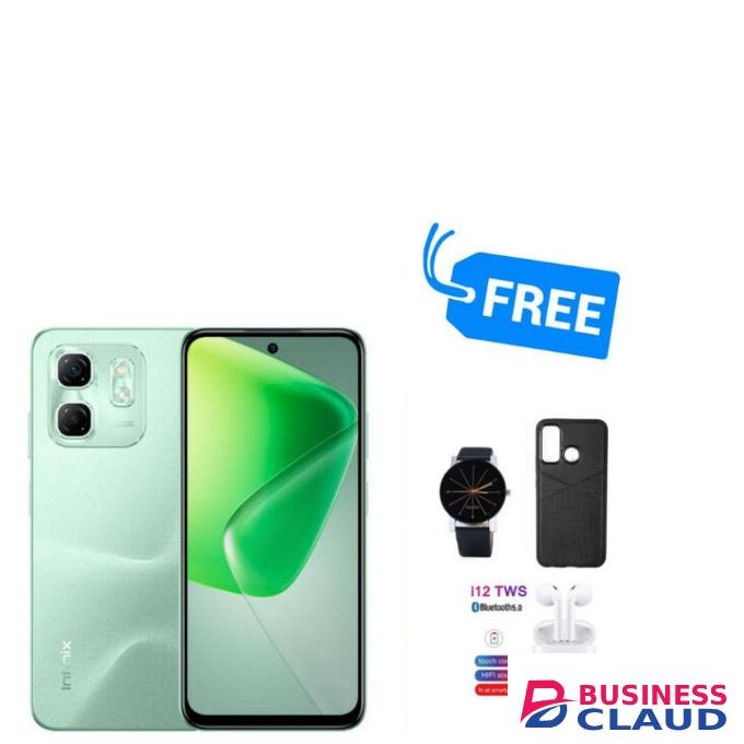 Infinix HOT 50i,LCD SCREEN 6.7" HD+,128GB ROM +UPTO 12GB RAM,48MP,DUAL SIM,WATCH,COVER & BUDS,SPLY"