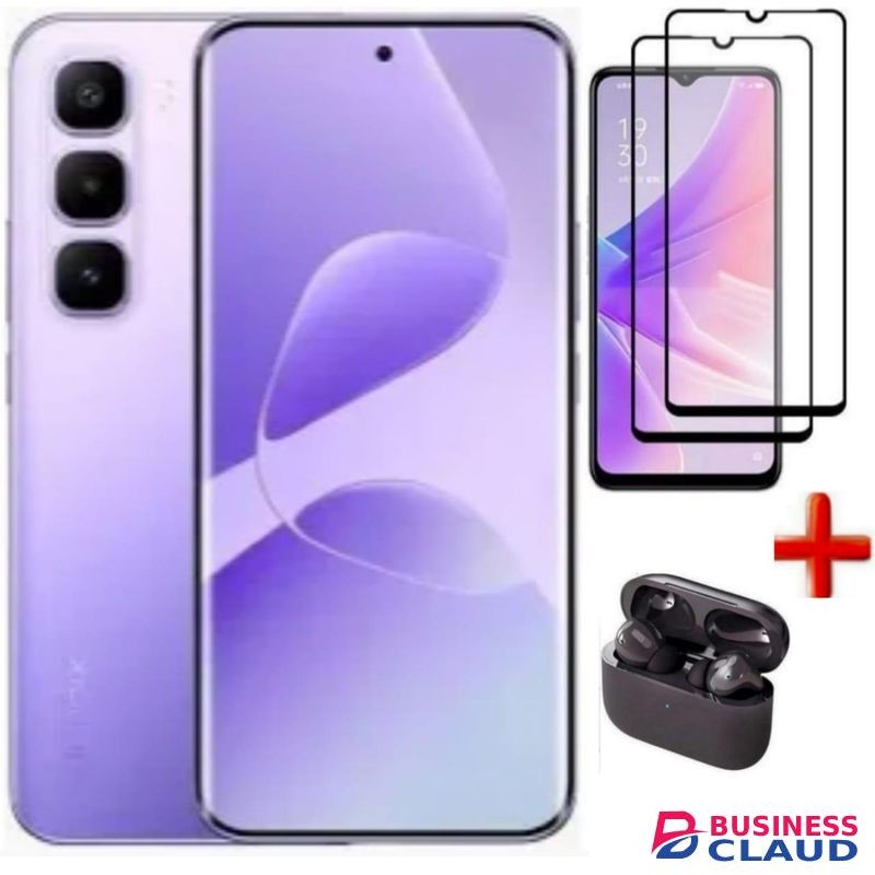 Infinix HOT 60 Pro Plus 6.78'' (Curved Screen) Up to 16GB RAM & 128GB ROM, 5160mAh Battery+ PROTECTOR+EARPODS
