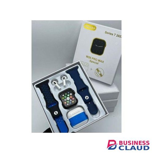 Smart w26 Pro Max Series 8 Smart Watch, Bluetooth+ Free Airpods