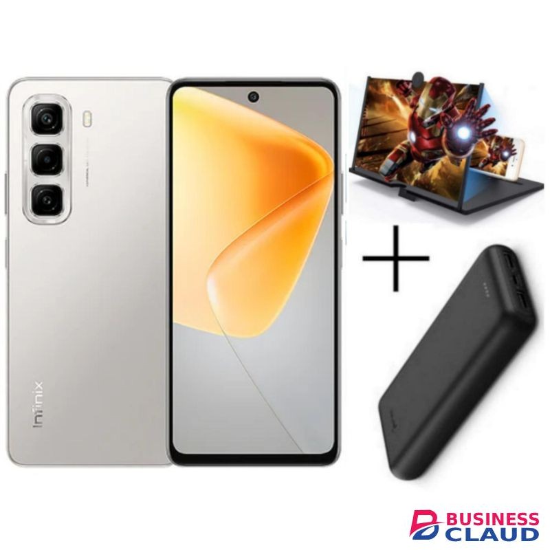 Infinix Hot 50 Pro+, 6.78", 8GB RAM + 128GB ROM (Dual Sim), 5000mAh - Titanium Grey + Free Gifts