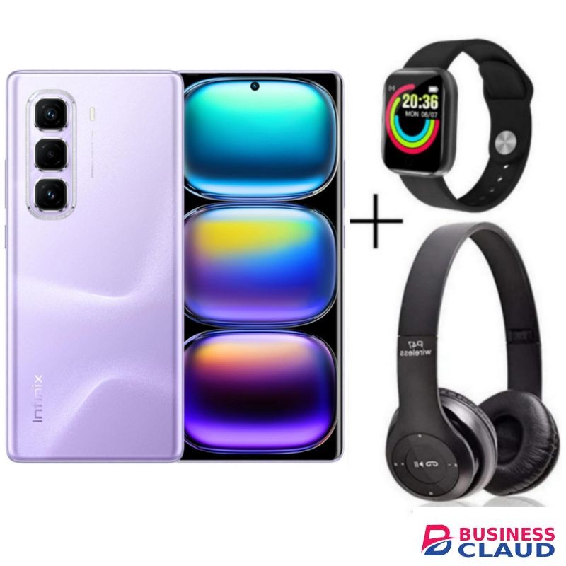 Infinix Hot 50 Pro+, 6.78", 8GB RAM + 128GB ROM (Dual Sim), 5000mAh - Dreamy Purple + Free Gifts
