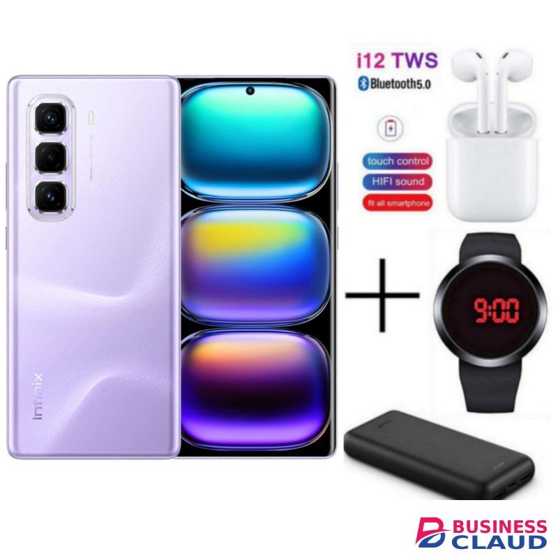 Infinix HOT 50 PRO PLUS, 6.78", (8GB +8GB) RAM & 256GB ROM,5000MAH,50MP - Purple + Free Gifts