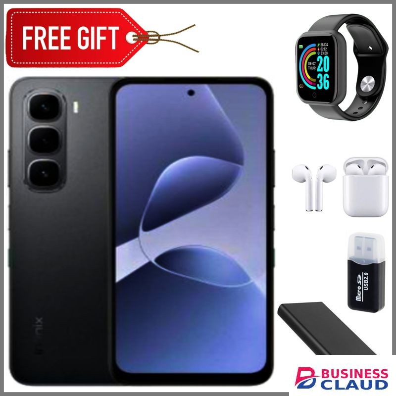 Infinix Hot 60i 4G"6.7-inch, 8GB RAM+256GB ROM' Battery: 5160mAh+Powerbank+LEDwatch+Earpods+Card Reader