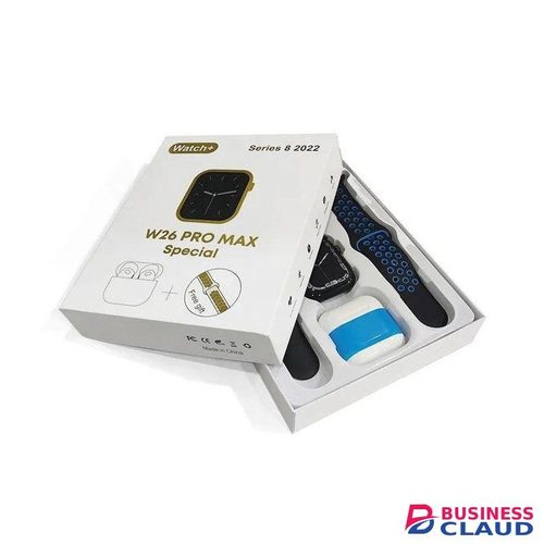 W26 Pro Max Series 8 Smart Watch + Free Airpods – A Smart & Stylish Choice