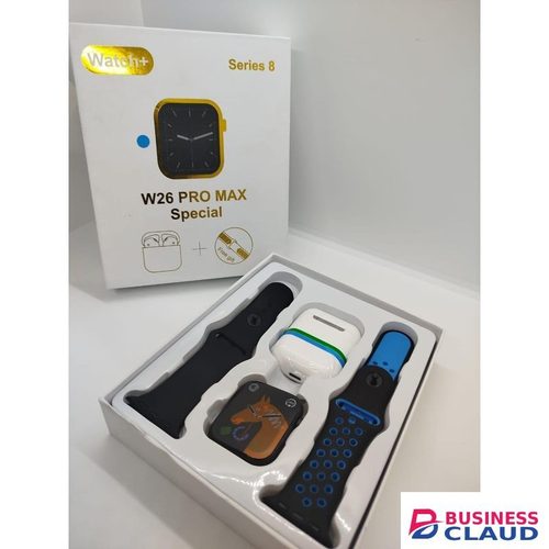 W26 Pro Max Series 8 Smart Watch with Free Airpods – The Ideal Lifestyle Companion
