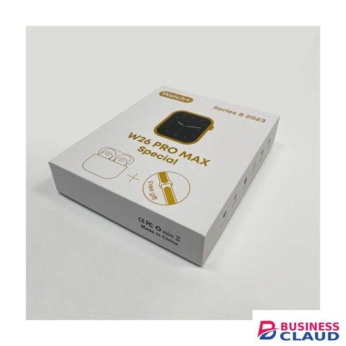 W26 Pro Max Bluetooth Smart Watch 44MM with Complimentary Airpods – Perfect for Fitness and Style