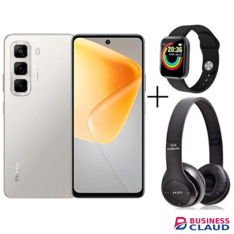 Infinix HOT 50 PRO PLUS, 6.78", (8GB +8GB) RAM & 128 GB ROM,5000MAH,50MP - Titanium Grey + Free Gifts