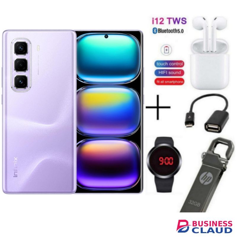 Infinix HOT 50 PRO PLUS, 6.78", (8GB +8GB) RAM & 128 GB ROM,5000MAH,50MP - Dreamy Purple + Free Gifts