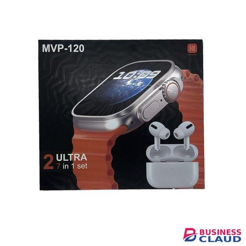Mvp Smartwatch MVP-120 4 In 1 Smart Watch, 4 Straps, Bluetooth Calling, Free Airpods Pro 2, Wireless Charging, For Men And Women