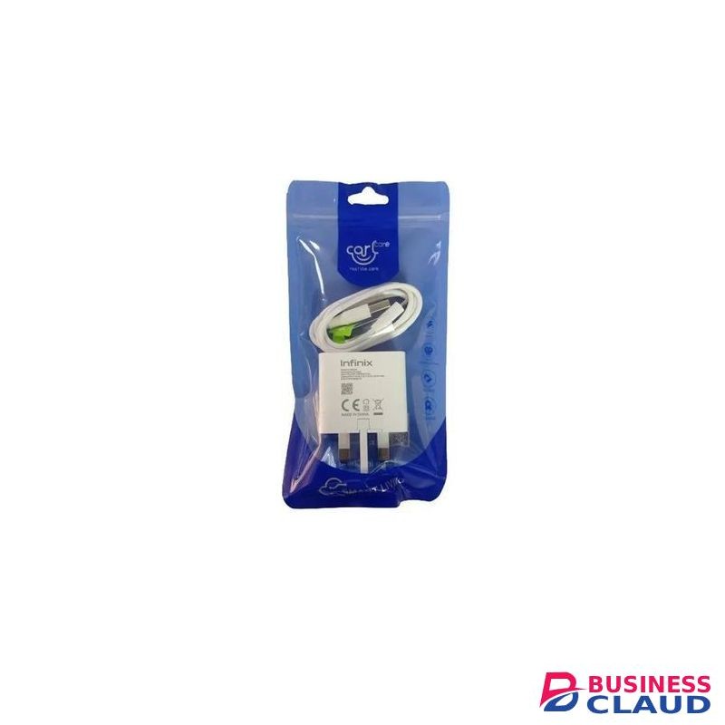 Infinix HOT 30 5G 18W SUPER FAST Type -C CHARGER -White