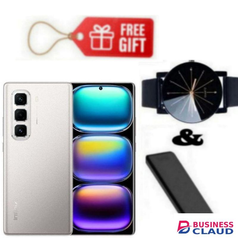 Infinix Hot 50 Pro Plus, AMOLED Curved Screen Display 6.78'', (8GB+ 8GB)RAM+128GB ROM ,5000 mAh-Dual SIM 4G, 50MP , Grey+ Watch & Power bank