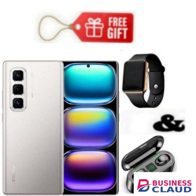 Infinix Hot 50 Pro Plus, AMOLED Curved Screen Display 6.78'', (8GB+ 8GB)RAM+128GB ROM ,5000 mAh-Dual SIM 4G, 50MP , Grey+ Watch. & F9 Earbuds
