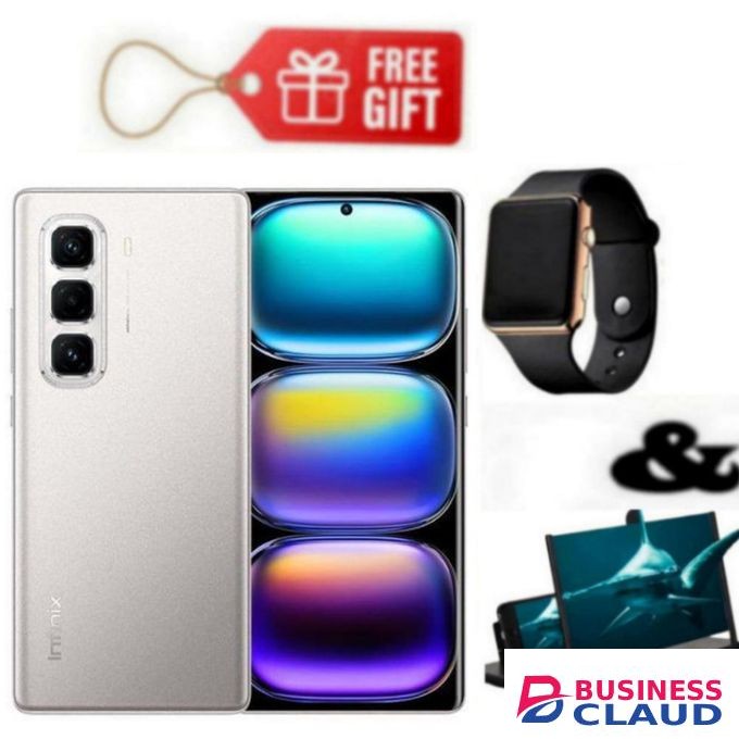 Infinix Hot 50 Pro Plus, AMOLED Curved Screen Display 6.78'', (8GB+ 8GB)RAM+128GB ROM ,5000 mAh-Dual SIM 4G, 50MP , Grey+ Watch & Magnifier