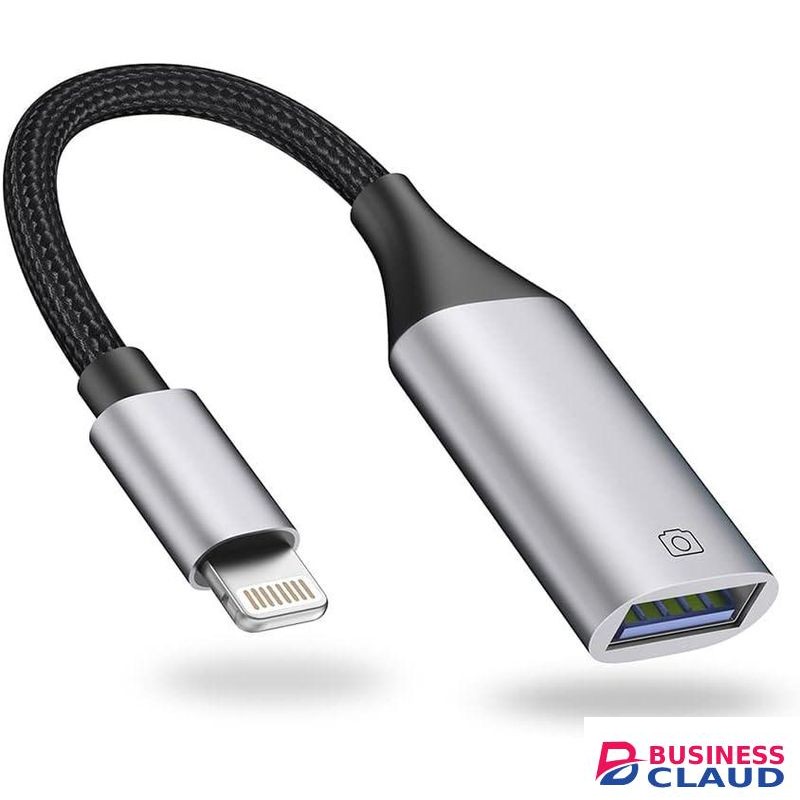 Lightning to USB Adapter Apple MFi Certified, USB Camera Adapter for iPhone, iOS OTG Cable Adapter, Supports Flash Drive, Card Reader, Mouse, Keyboard