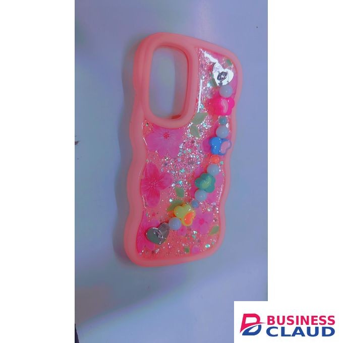 Infinix Fancy case for hot 60pro plus with a charm