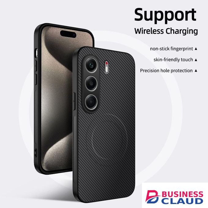 For Tecno Camon 40 Pro 4G Carbon Fiber Pattern Magnetic Soft Phone Case