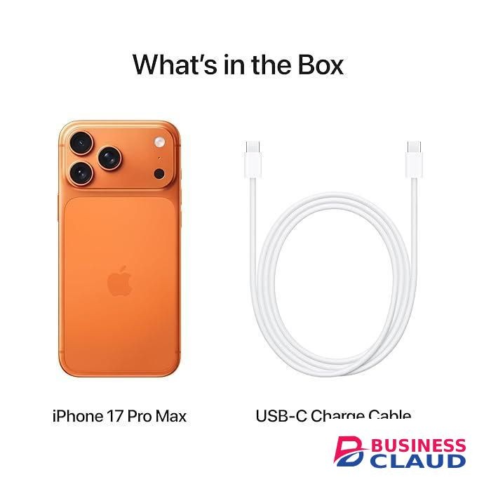 Apple iPhone 17 Pro Max, 6.9", 256GB Cosmic Orange